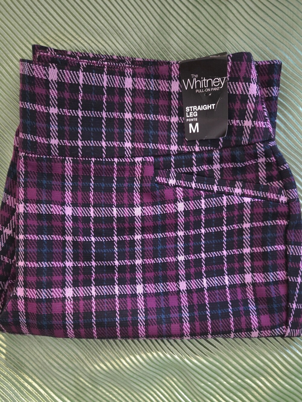 NWT!! Plaid Pull-On Pants